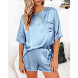 Pajama Set Short Silky