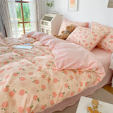 Milk Velvet Four-piece Cotton Single-sided Bed Sheets