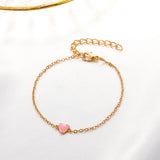 Niche Design Peach Heart Bracelet Valentine's Day Girlfriend Gift