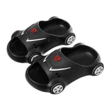 Kids Glowing Slippers Cartoon Car Sandals