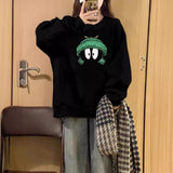 Loose Casual Fleece-lined Hoodless Sweater Women