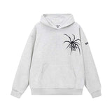 Spider Print Pullover Hoodie For Men