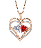 S925 Silver Double Love Necklace