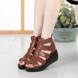 Thick Soled Thick Heeled Sandals