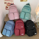 High Capacity Girls' Junior High School Student Backpack