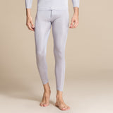 Men's Silk Knitted Warm Trousers Mulberry Silk Comfortable Thin Leggings Compression Pants Slim Fit Long Johns