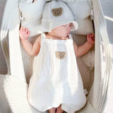 Kid's Clothing-Cotton Gauze Newborn Baby Jumpsuit