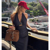 Halter Long Dress Woman Pleated Midi Dress