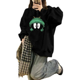 Loose Casual Fleece-lined Hoodless Sweater Women