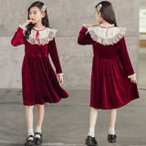 Girls' Dress Velvet Princess