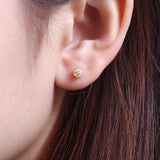 Fashion Snowflake Crystal Ear Bone Stud