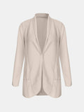 Collared Neck Long Sleeve Blazer