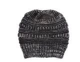 Mixed Color Knitted Wool Hat Ladies Non - labeled Ponytail Hat - MyStylz