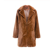 Women faux fur coat streetwear - MyStylz