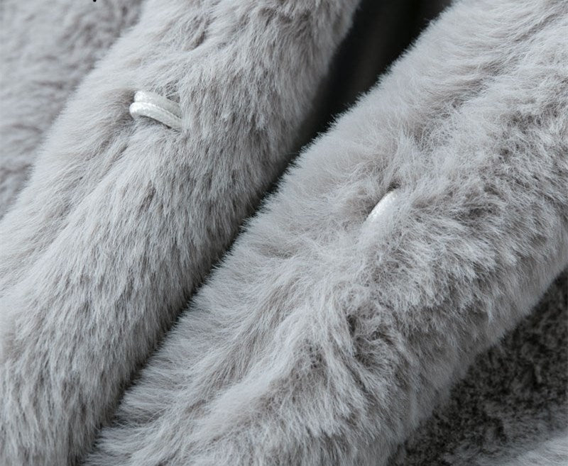 Women faux fur coat streetwear - MyStylz