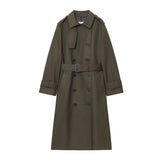 Women's Long Graceful And Fashionable Double Breasted Trench Coat - MyStylz