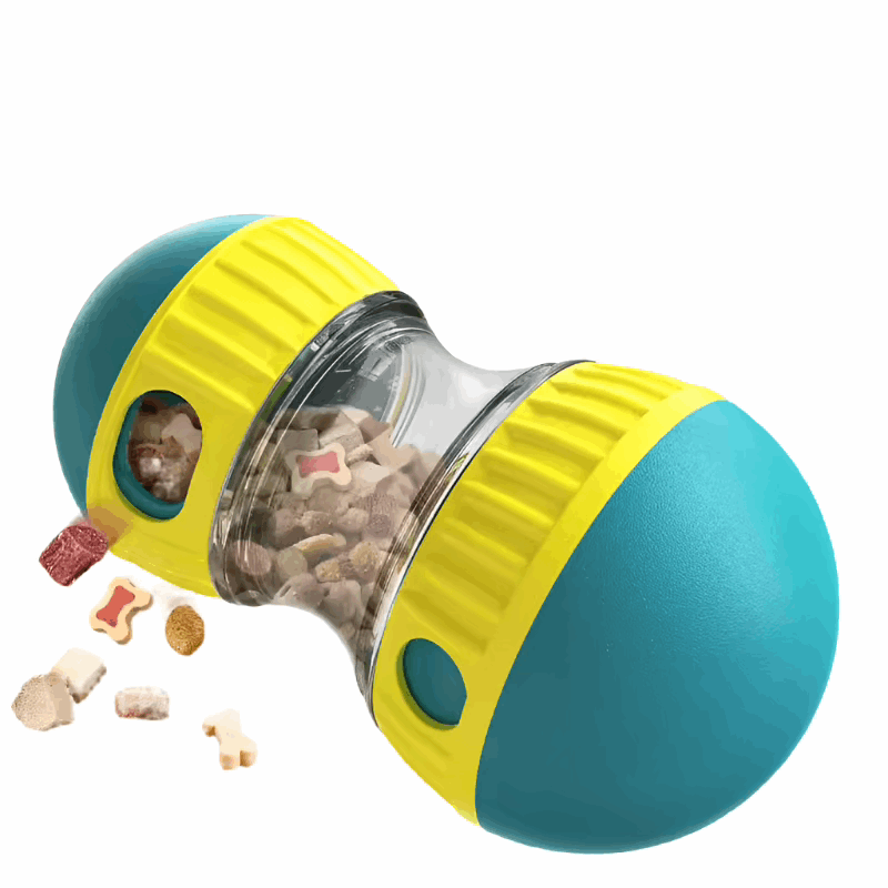 Interactive Slow Feeder Oval Toy – Dog Food Dispenser