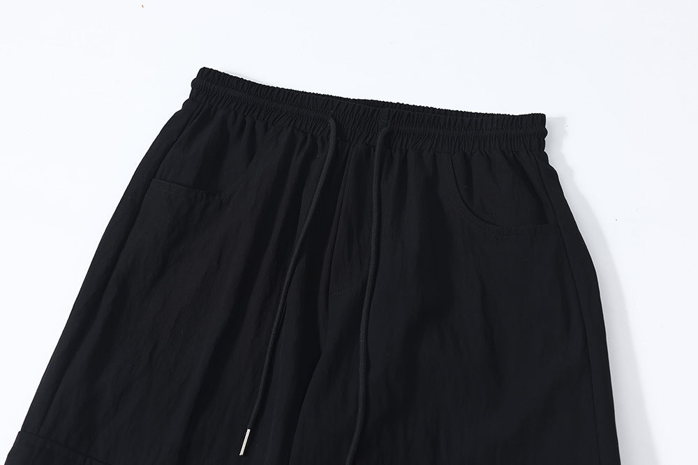Solid Color Multi-pocket Cargo Pants Men