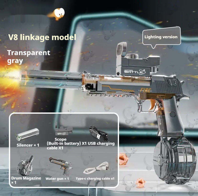 New Fire Light Effect Electric Water Gun