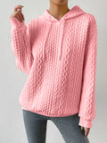 Drawstring Drop Shoulder Long Sleeve Hoodie