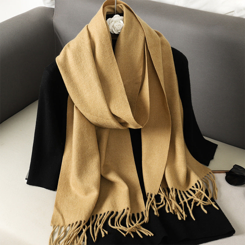 Solid Color Maillard Scarf