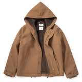 Men Lamb Wool Coat With Velvet Padded