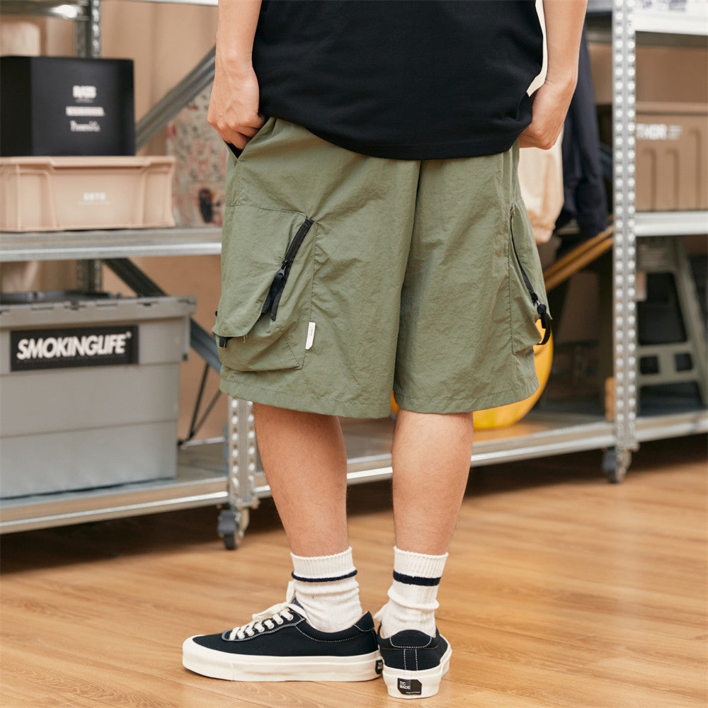 Style Work Shorts With Belt For Men