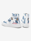 Girls Graffiti Canvas Shoes High Top Casual Sneakers