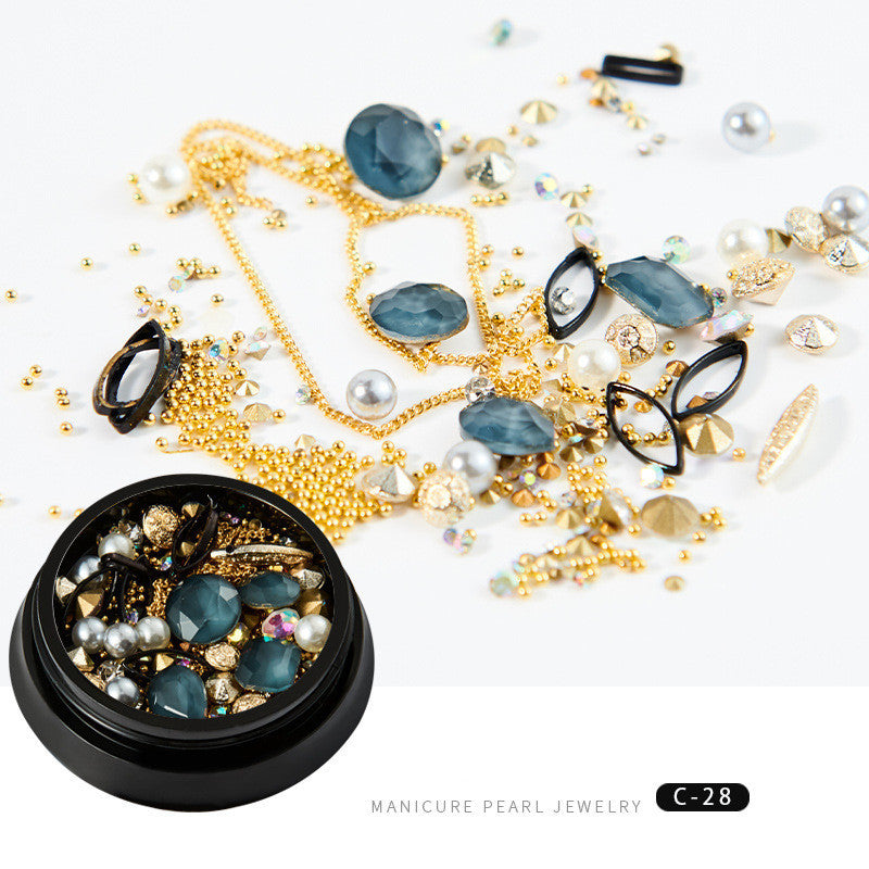 Copper round rivets sequins nail drill ornaments