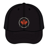 Maple Stick Hockey Hat Canadian Maple Leaf Cap with Crossed Hockey Sticks - Premium Snapback Trucker Hat - Canada Pride Baseball Cap