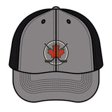 Maple Stick Hockey Hat Canadian Maple Leaf Cap with Crossed Hockey Sticks - Premium Snapback Trucker Hat - Canada Pride Baseball Cap