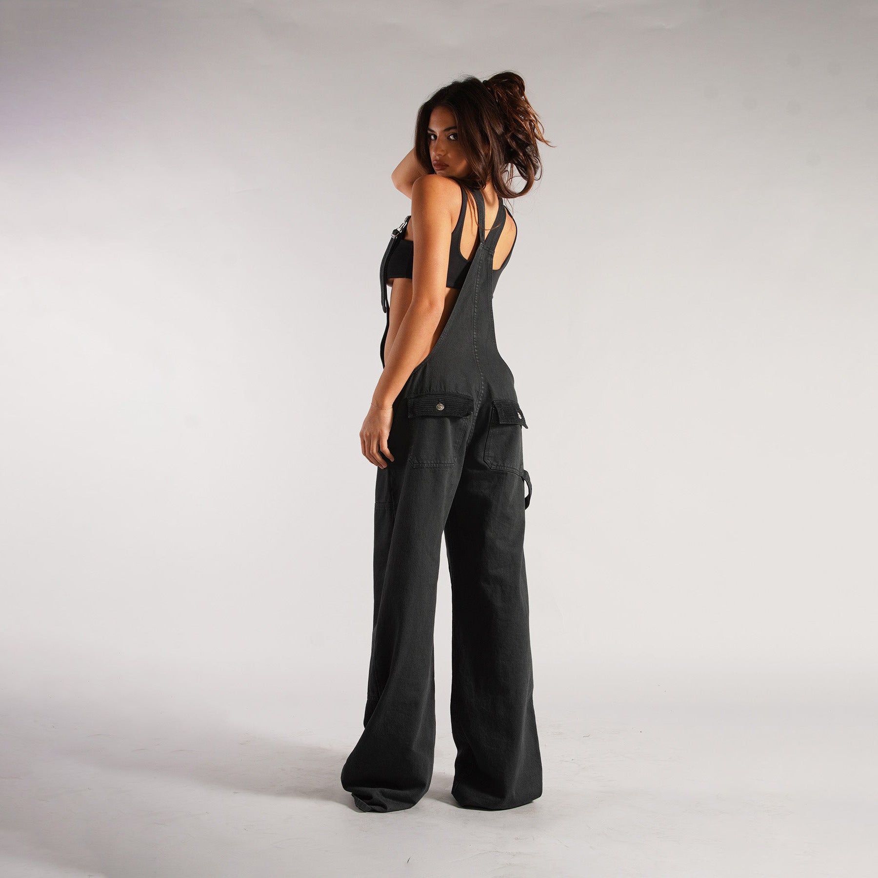 Y2K Zipper Denim Overalls With Pockets Fashion
