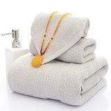 Bath Towel Long Staple Cotton Padded Towel Towel Square Plain Color
