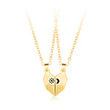 Wishing Stone Couple Necklace Sun Moon