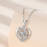 S925 Beating Heart-shaped Necklace