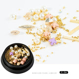 Copper round rivets sequins nail drill ornaments