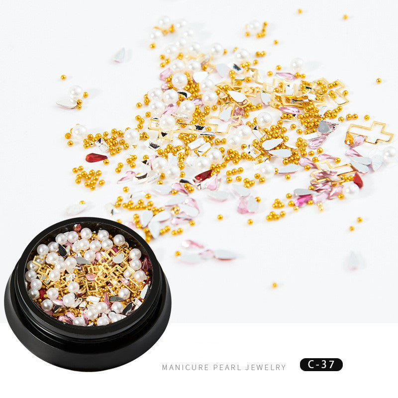 Copper round rivets sequins nail drill ornaments