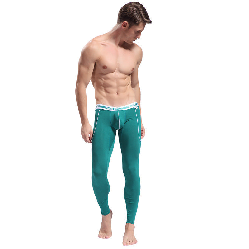 Men's Thin Viscose Soft Fabric Slim-fit Stretch Long Johns