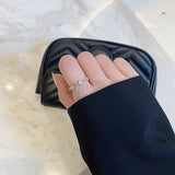 Personality small round ring female