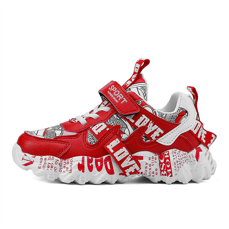 Boys Leather Waterproof Children's Sneakers