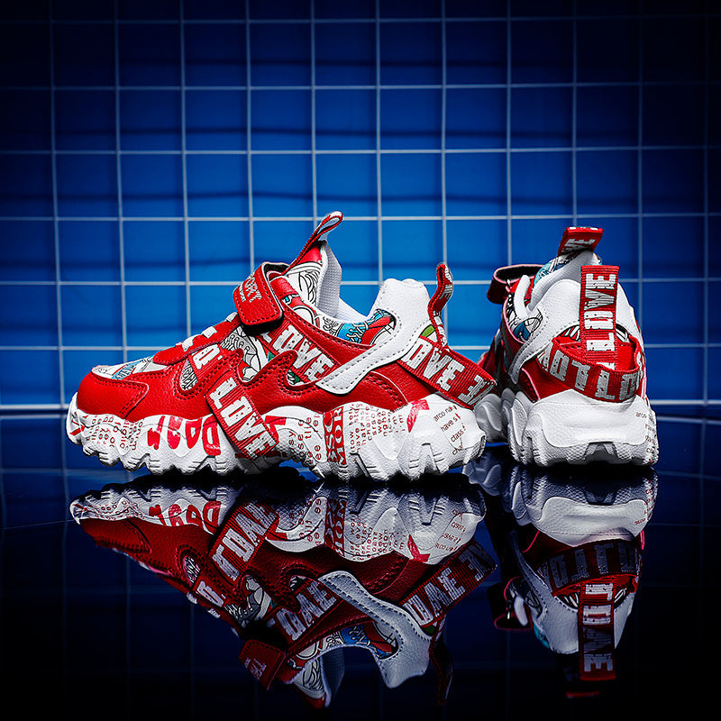 Boys Leather Waterproof Children's Sneakers