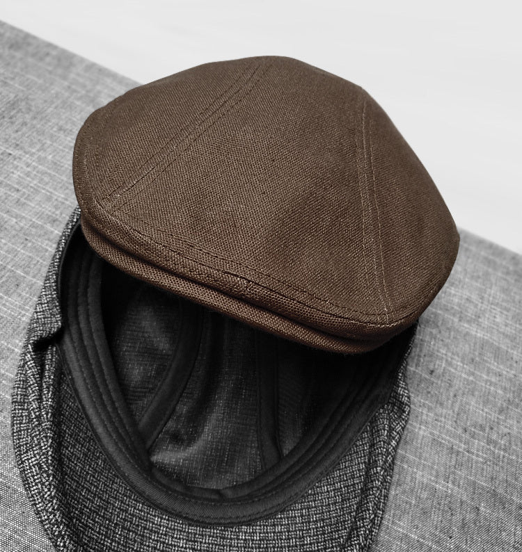Thin, Comfortable Pure Cotton Retro Caps for Men