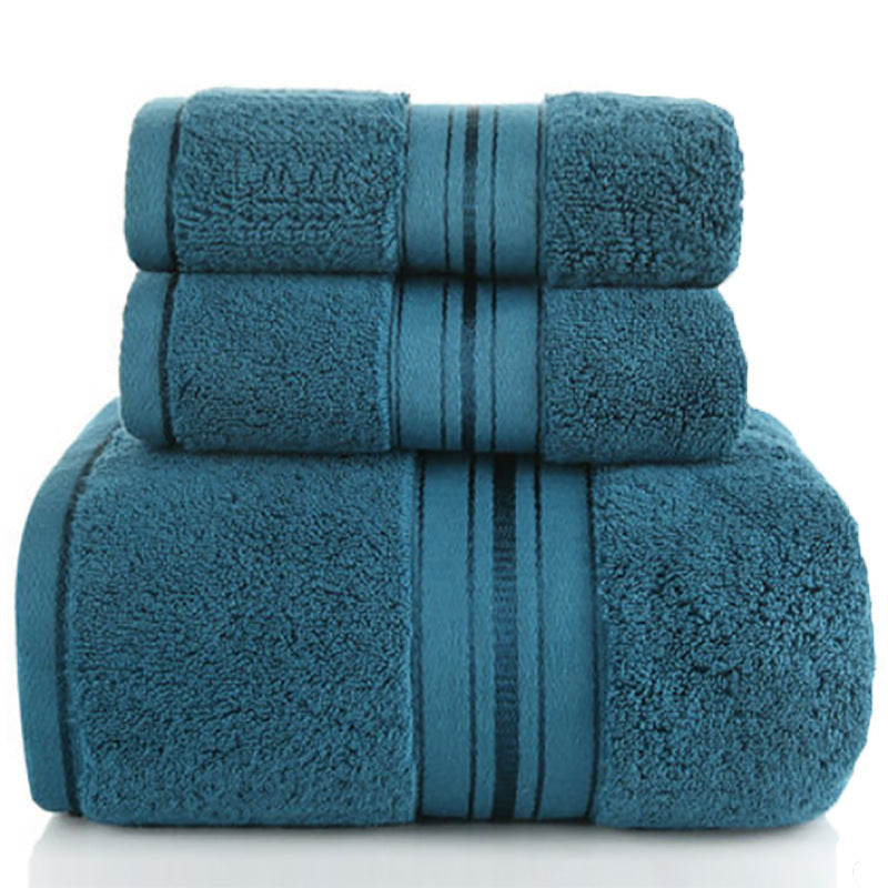Cotton Towel Set, 1 Bath Towel plus 2 Towels