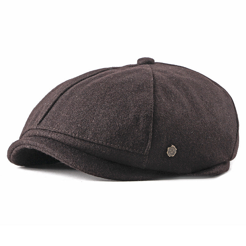 Foreign Trade New Style Men's Painter Hat Korean Fashion Cap British Retro Beret Octagonal Hat Female General