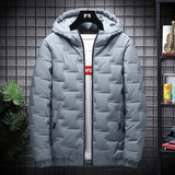 Short Warm Hooded Cotton Jacket Men