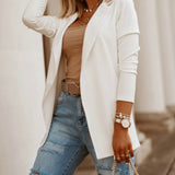 New Women's Business Blazers Casual Solid Blazer Women Clothes Top