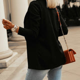 New Women's Business Blazers Casual Solid Blazer Women Clothes Top