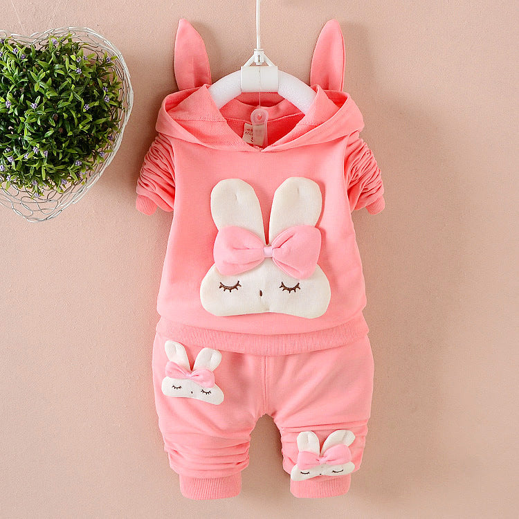 Toddler Girls  2 Piece Long Sleeve Hoodie Sweatshirt