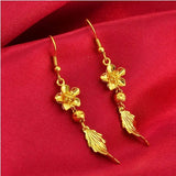 Sand Gold Jewelry Dragon and Phoenix Four-piece Set Valentine Gift