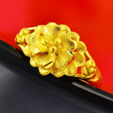 Sand Gold Jewelry Dragon and Phoenix Four-piece Set Valentine Gift